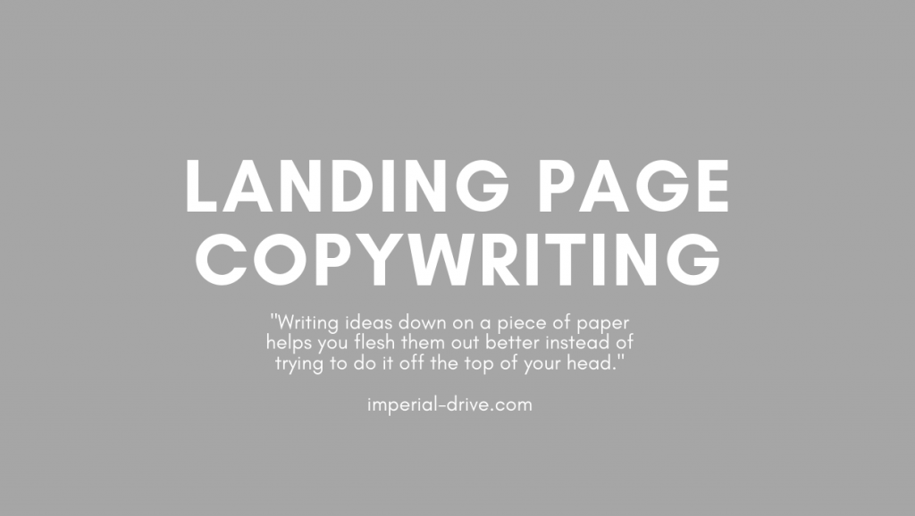 landing page copywriting